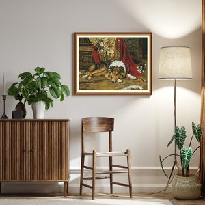 Kits de punto de cruz con estampado de <span class=keywords><strong>pastor</strong></span> alemán NKF, juegos de bordado para decoración del hogar, Kit de ganchillo - Product Image 1