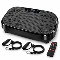 Plateforme vibrante verticale avec 200 niveaux de résistance, plateforme de fitness ABS, télécommande, machine d'exercice vibrante pour l'entraînement à domicile