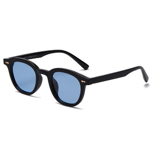 נהיגה אופנתית סביב ורוד מסמרות שיפוע צל <span class=keywords><strong>eyewear</strong></span> נשים v400 לוגו מותאם אישית סמרית tortoiseshell עגול משקפי שמש - Product Image 4