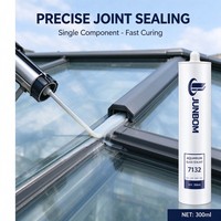 Adhésif silicone pour aquarium JUNBOM 7132, résistant aux intempéries, séchage rapide, étanche, pour aquarium, réservoir à poissons, verre, fournisseur OEM personnalisé