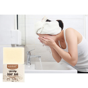 <span class=keywords><strong>Savon</strong></span> de suif OEM ODM hydratant, nettoyant, blanchissant et doux pour la peau, à base de suif de bœuf - Product Image 3