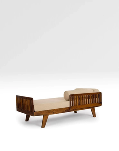 Canapé-lit en bois massif Jodhpuri de qualité supérieure, structure robuste et durable, design convertible, assise confortable, parfait - Product Image 4