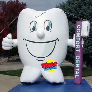 Palloncino gonfiabile tempo clinica dentale pubblicità esterna gigante in PVC impermeabile resistente denti modello personalizzato Logo dentale - Product Image 6