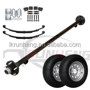 Kit de moyeu léger pour essieux simples et doubles de 2000 à 8000 lb, essieux à ressorts à lames pour remorques en acier, suspension à ressorts à lames - Product Image 4