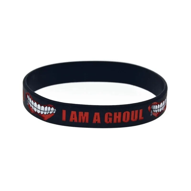 Mode Jepang Anime Tokyo Ghoul Gelang Silikon Gelang Gelang Cosplay Perhiasan Aksesoris Hadiah