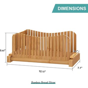 เครื่องหั่นขนมปังไม้ไผ่ Wu Ge Yi พร้อมถาดเก็บ สำหรับใช้ในครัวเรือน - Product Image 5