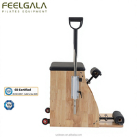 Chaise Wunda de Pilates Professionnelle Ajustable en Bois de Caoutchouc, Équipement Multifonctionnel de Stabilité pour Studio de Yoga, Santé et Fitness