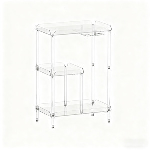 Estantería de Almacenamiento Moderna y Minimalista de Acrílico Multicapa para Sala de Estar, Librería con Almacenamiento Extraíble, Sofá Duradero - Product Image 5