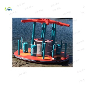 Bateau Donut Gonflable pour BBQ Extérieur, Dôme Flottant, Île Tiki, Bar, Tente, Maison de Bateau, Matériau PVC EN14960 - Product Image 3