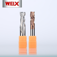 Fraise en carbure monobloc 1/4 1/2 3/8 Fresa 2F fraise en bout à compression ascendante et descendante mèche de routeur CNC pour le travail du bois/ACP/MDF/contreplaqué