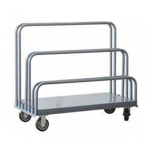 Warehouse Plywood Deck Steel Adjustable 3 Handle <strong>Flat</strong> Panel Mobile <strong>Cart</strong> - Product Image 6