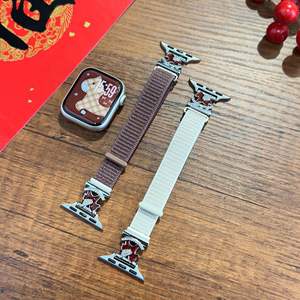 Correa de Reloj Deportiva Ajustable Universal de Nailon Tejido con Gancho para <span class=keywords><strong>Apple</strong></span> <span class=keywords><strong>Watch</strong></span> S1-S10 y Xiaomi <span class=keywords><strong>Mi</strong></span> 8/9 - Product Image 2