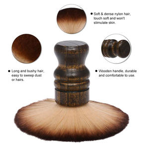 Brosse à cou en bois avec logo personnalisé Brosse à cheveux et à barbe propre pour la maison et le salon Brosse de <span class=keywords><strong>coiffeur</strong></span> - Product Image 3