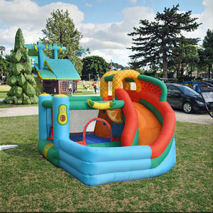 Juego Completo de Castillo Inflable Pirata de PVC Grande para el Hogar, Tobogán, Cama Elástica, Capacidad de 140 kg para Niños, Interior/Exterior - Product Image 3