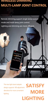 Lampu Fill fotografi portabel 330W, untuk Studio fotografi 2700-6500K warna ganda suhu 230W siaran langsung untuk ponsel