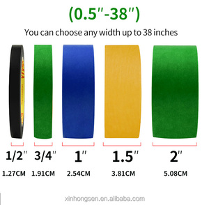 Màu vàng <span class=keywords><strong>Crepe</strong></span> Giấy Họa sĩ mặt nạ băng không có dư lượng keo cho sử dụng ô tô và mẫu miễn phí được cung cấp - Product Image 6