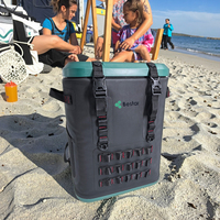 Sac à dos isotherme TPU 20L personnalisé en usine, étanche, écologique, portable, anti-fuite, pour pique-nique, avec compartiment alimentaire magnétique