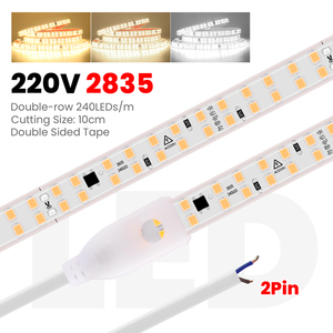 5/10/20/30m 110V/220V đôi hàng đồng dẫn dải đèn 2835 240led/M linh hoạt Băng IP65 điều khiển từ xa cảnh quan chiếu sáng - Product Image 2