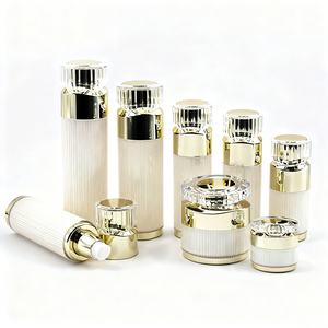 Ensembles de flacons pompe airless vides en acrylique 15ml 30ml 50ml 100ml 120ml et pots cosmétiques 10g 30g 50g pour visage/yeux, shampoing, masque facial - Product Image 1