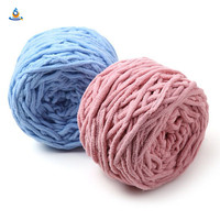 Fil Chenille Épais 6mm pour Crochet DIY, 165g – Fil à Tricoter Moelleux et Doux pour Écharpe, Couverture, Tapis