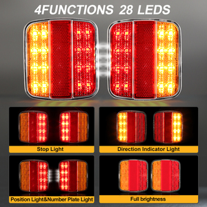 Luz Trasera LED Magnética Inalámbrica para Remolque, 5 Funciones, Aprobada por ECE, Luz Trasera Inalámbrica para Remolque, Luz de Remolque con Bluetooth - Product Image 3
