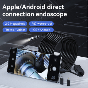 W400-E Endüstriyel Endoskop Kamera 2MP 3'ü 1 Arada Arayüz APP Kontrolü IP67 Su Geçirmez 1080P CMOS Sensörlü Telefon Mini Boroskop - Product Image 2