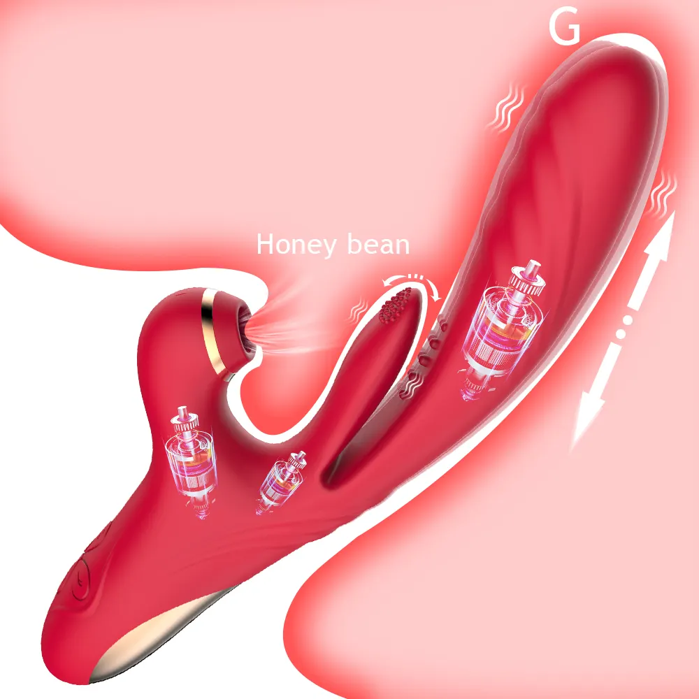 Máy Rung Dildo Co Giãn 3 Trong 1 Cho Nữ Đồ Chơi Hút Thỏ Lớn 265Mm Đồ Chơi Kích Thích Âm Vật Âm Đạo Có Mút Âm Vật Cho Nữ