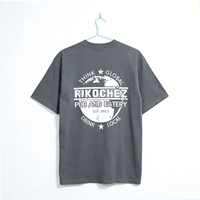 T-shirt promotionnel unisexe personnalisé avec logo pour restaurant, coupe ample, décontracté, vintage, imprimé léopard vieilli, en toile respirante