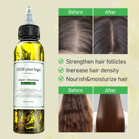 OEM/ODM Minyak Rambut Argan Organik Perawatan Kulit Kepala Serum Esensial Minyak Penumbuh Bernutrisi untuk Ujung Rambut Bercabang Memperkuat dan Menghaluskan Rambut