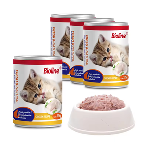 Toptan kedi konserve 375g mühürlü paketi besleyici tavuk sığır tatlar konserve zımba gıda Pet kedi ıslak aperatifler - Product Image 4