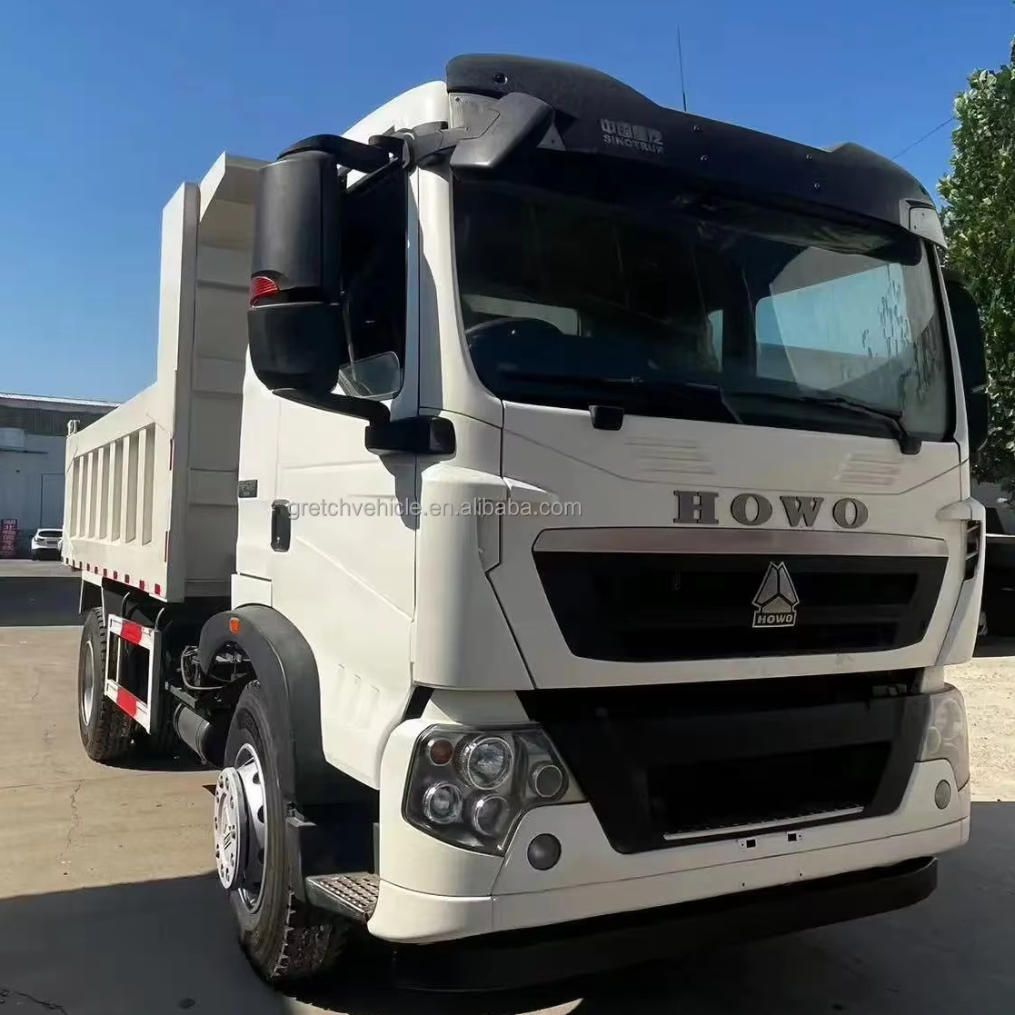 Новый легкий самосвал HOWO 4x2 с двигателем Weichai мощностью 190 л.с., грузовая камера 5 5,2 м, 6 шин, дизельное рулевое управление 16 т