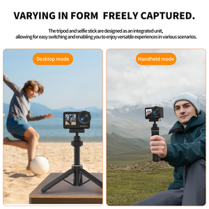 Trépied extensible à dégagement rapide magnétique pour Action 5 Pro 4 3 Osmo 360, en alliage d'aluminium et plastique, avec rotule, perche à <span class=keywords><strong>selfie</strong></span> VT09 - Product Image 6