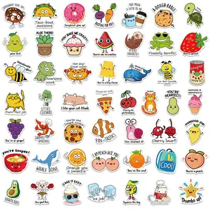 Punny Rewards Stickers Cartoon Animal Cute Incentive School Stickers for Students Kids Teachers Classroom School