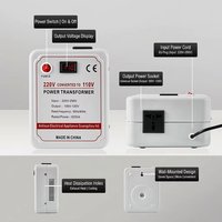 Convertisseur de tension et transformateur abaisseur de tension numérique ANLIXUN AC 220V vers AC 110V 1000W pour utilisation d'appareils électroménagers à l'étranger