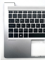 Penjualan Panas untuk HP ProBook 440 445 G9 di Belgia Laptop Eropa Palmrest Silver Top Cover Keyboard Upper Case N01286-A41