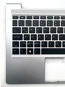 Hot Sale for HP ProBook 440 445 G9 in Belgium European Laptop Palmrest Silver Top Cover <b>Keyboard</b> Upper Case N01286-A41 - Product Image 4