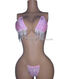 Abbigliamento da ballo in strass con strass in metallo, - Product Image 1