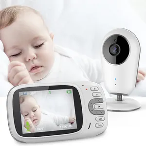 3.2 इंच VB609 Lullabies में निर्मित वाईफ़ाई के साथ बच्चे की निगरानी कैमरा और ऑडियो वायरलेस बच्चे तापमान की निगरानी कैमरा डे bebe