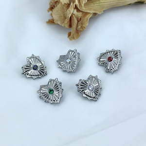 Calendo Offre Spéciale Bijoux corporels ASTM F136 Titanium Line Heart avec 5A CZ Implant Grade Titanium Piercing Jewelry - Product Image 3