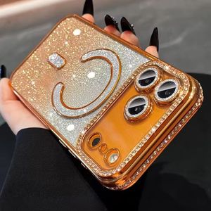 Ốp điện thoại iPhone 17 Pro Max 17 Air mạ kim loại mềm, thiết kế sang trọng, viền kim cương, từ tính, dành cho iPhone 16 15 14 13 12 Pro Max 16 <span class=keywords><strong>Plus</strong></span> - Product Image 1