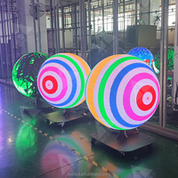 Pantalla LED Esférica Curva de 360 Grados, Globo LED de 0.5m, 8m, 15m, 17m y Más Diámetro, Esfera Digital, Pantalla LED de Video