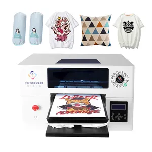 Refinecolor digital A3 tshirt t-shirt dtg direct to garment printer t shirt printing machine print on cloth dtg printer