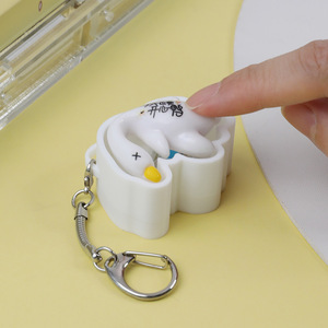 Meilleures ventes transfrontalières : Porte-clés anti-stress en forme de canard joyeux, pendentif à clic pour le bout des doigts, modèle imprimé en 3D, fabriqué en Chine - Product Image 4