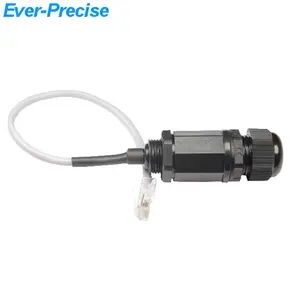 방수 RJ45 CAT 5 5E 6 이더넷 LAN Cable 커플러 커넥터 8Pin Female to Male M20