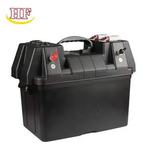 Hot Sale portable plastic 12V Waterproof Battery Box Rv Power Battery Box with USB Socket