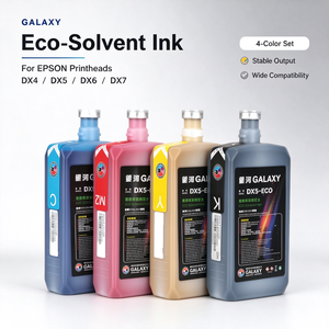 Encre éco-solvant de haute qualité 1L pour imprimante jet d'encre Epson I3200 I1600 XP600 DX7 Galaxy, impression vinyle grand format - Product Image 1
