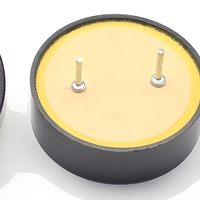 Buzzer piézoélectrique externe 22 mm 4 kHz 30 Vp-p 90 dB 5 mA Noir ABS Pas de broche 10 mm Alarme Minuterie Contrôle industriel