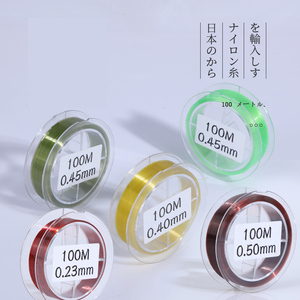 Ligne de pêche en nylon claire et colorée du japon, <span class=keywords><strong>fil</strong></span> de pêche en eau douce et salée de 100m - Product Image 2