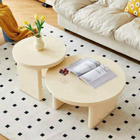 Table basse d'angle en bois moderne italienne Wisemax Rosegia pour salon, maison, hôtel