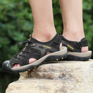 Nouvelles sandales de randonnée <span class=keywords><strong>grande</strong></span> <span class=keywords><strong>taille</strong></span> pour hommes, chaussures de trekking plates décontractées d'été - Product Image 6